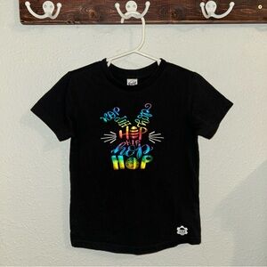 Toddler Easter Bunny Holiday Tee Shirt Black Size 4T